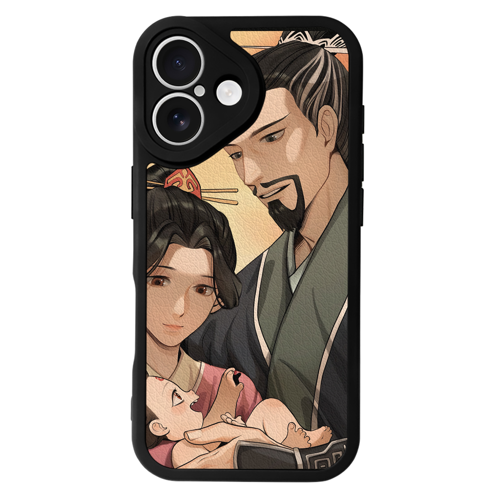 （画像用） Ne Zha 2 ナタ 魔童の大暴れ 【iPhone 16シリーズ対応】シリコンスマホケース（レザー調） 材質：シリコン